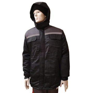 Куртка зимова подовжена Л-34 чорна