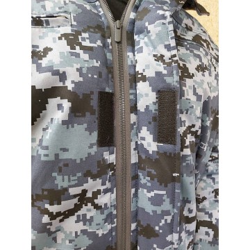 Куртка ОХОРОНА камуфляж синій піксель