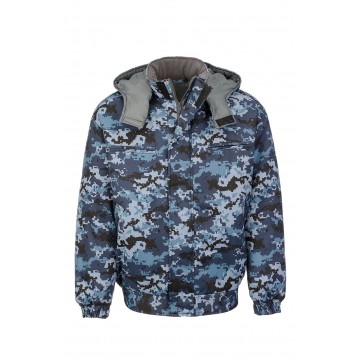 Куртка ОХОРОНА камуфляж синій піксель
