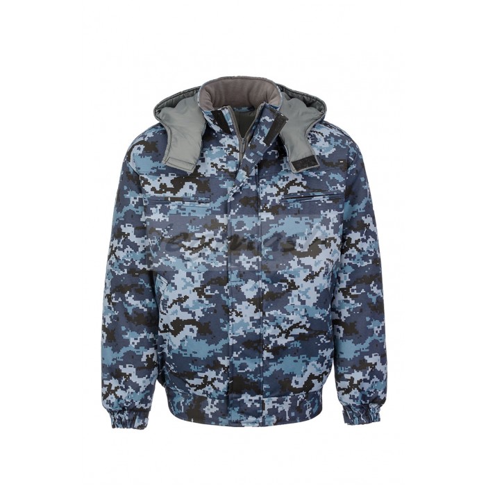 Куртка ОХОРОНА камуфляж синій піксель Куртка ОХОРОНА камуфляж синій піксель