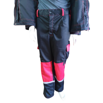 Костюм робочий Віват з брюками преміум саржа (чорно червоний)