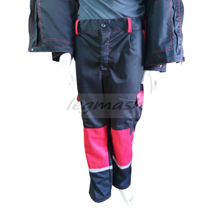 Костюм робочий Віват з брюками преміум саржа (чорно червоний) Костюм робочий Віват з брюками преміум саржа (чорно червоний)