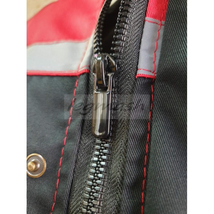 Костюм робочий Віват з брюками преміум саржа (чорно червоний) Костюм робочий Віват з брюками преміум саржа (чорно червоний)