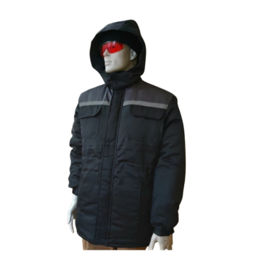 Куртка зимова подовжена Л-34 чорна