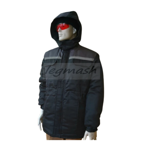 Куртка зимова подовжена Л-34 чорна